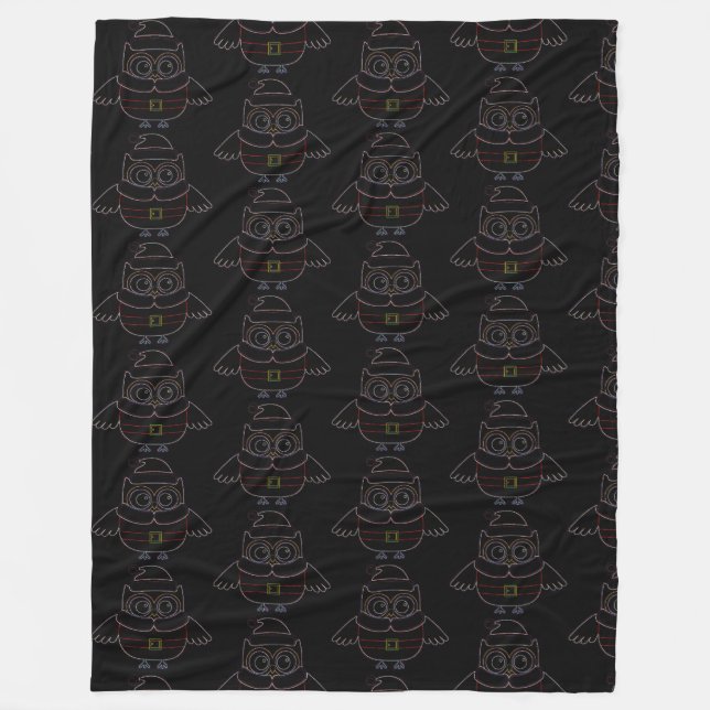 Manta Polar Eclectic Owl Blanket (Anverso)