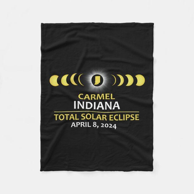 Manta Polar Eclipse de Indiana 2024 Eclipse Total de Sol  (Anverso)
