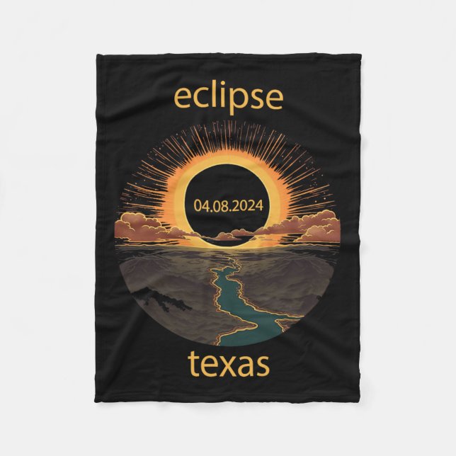 Manta Polar Eclipse de Texas 8 de abril de 2024 04.08.2024 Sol (Anverso)