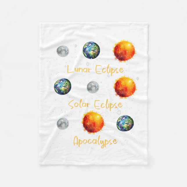 Manta Polar Eclipse Lunar Eclipse Solar Y Apocalipsis Funny S (Anverso)