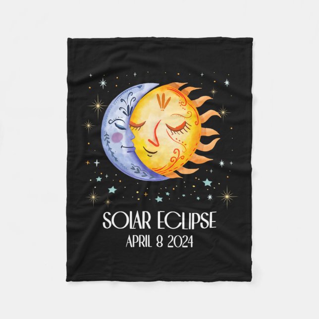 Manta Polar Eclipse Solar 2024 Cute Eclipse Solar Niños Gi (Anverso)
