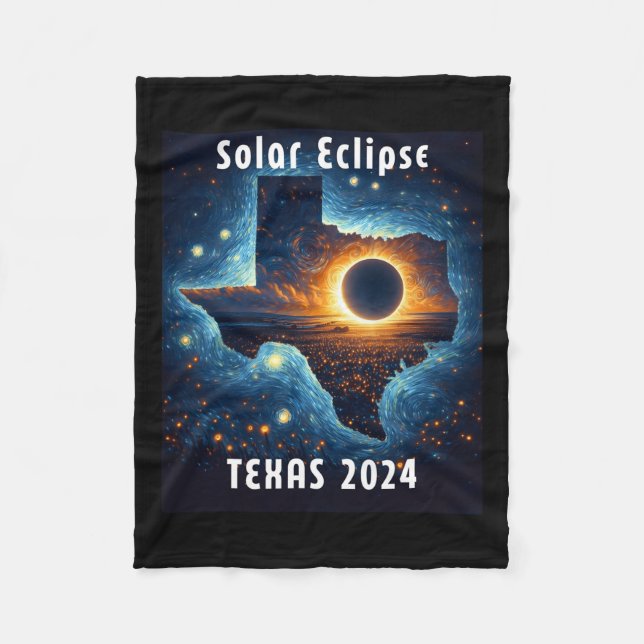 Manta Polar Eclipse solar 2024 Noche estrellada (Anverso)