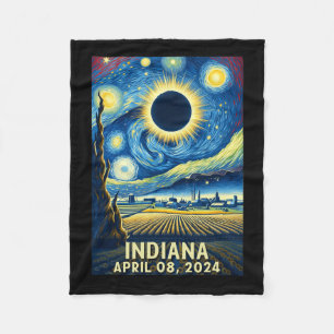 Manta Polar Eclipse solar 2024 Noche estrellada de Indiana