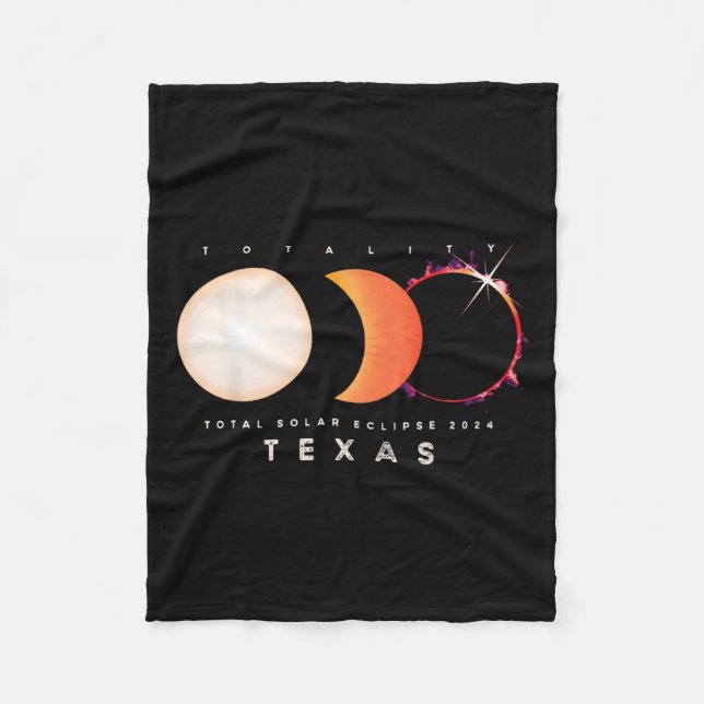 Manta Polar Eclipse solar 2024 Texas Eclipse total América Gra (Anverso)