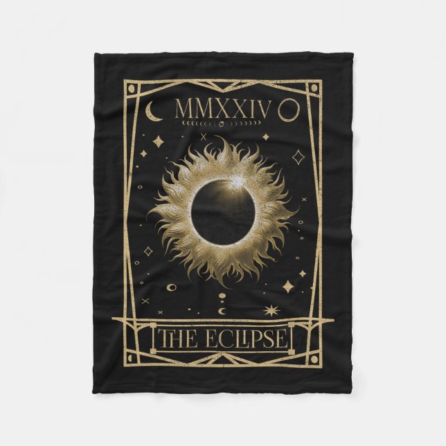Manta Polar Eclipse solar 2024 Total Eclipse Astronomy Tarot C (Anverso)