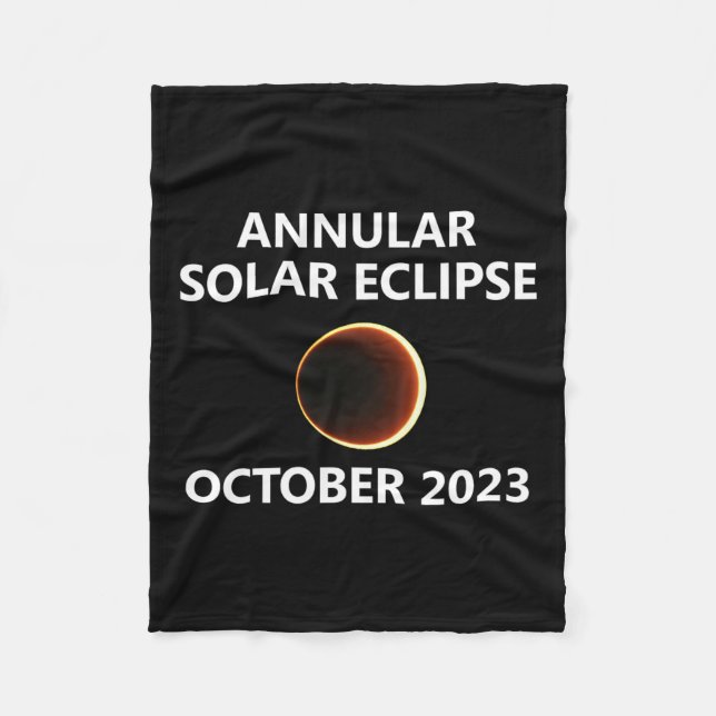 Manta Polar Eclipse solar anual Oct 14 Nevada Colora (Anverso)