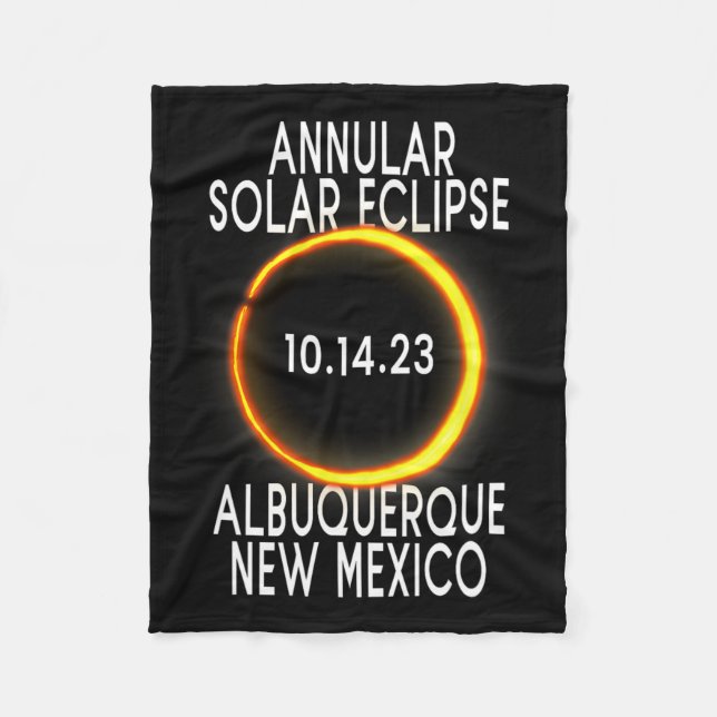 Manta Polar Eclipse solar anual T - Albuquerque Nuevo México (Anverso)
