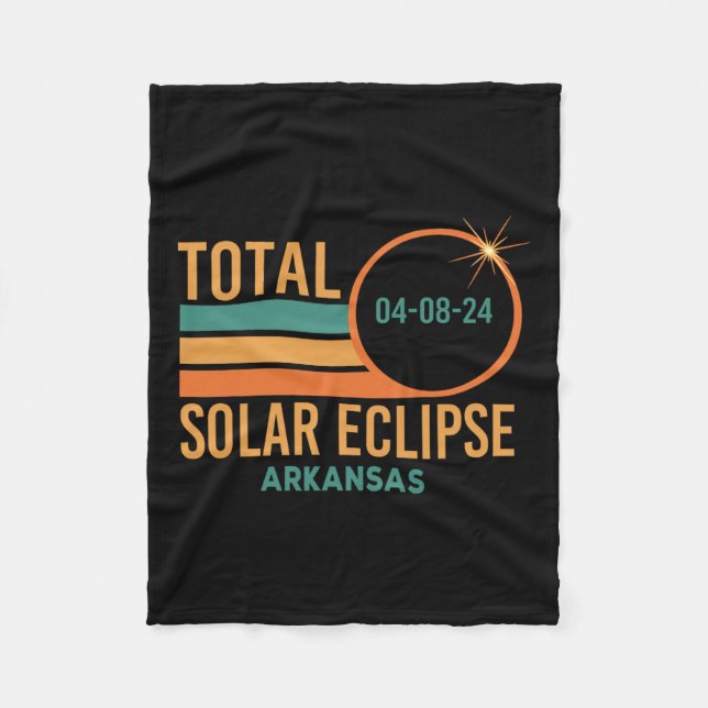 Manta Polar Eclipse solar Arkansas Abril 8 2024 Total (Anverso)