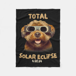Manta Polar Eclipse solar T Perro con gafas de eclipse solar