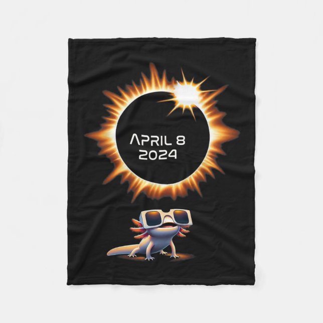 Manta Polar Eclipse Solar Total 2024 Axolotl En Glas De Astron (Anverso)