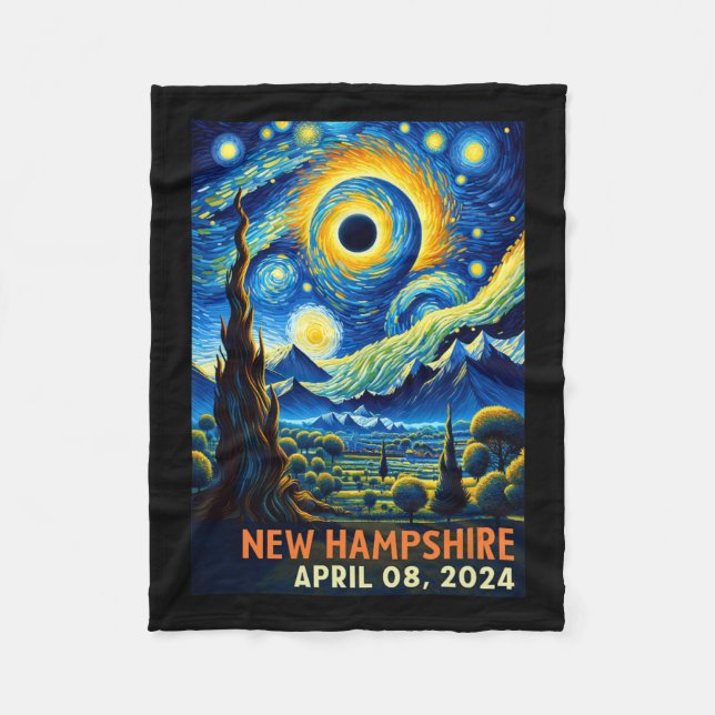 Manta Polar Eclipse solar total 2024 New Hampshire Starry Nigh (Anverso)