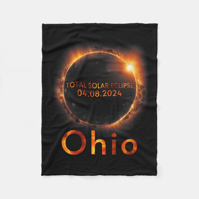 Manta Polar Eclipse solar total 8 de abril de 2024 Ohio Solar  (Anverso)