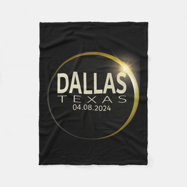 Manta Polar Eclipse Solar Total Dallas Texas 8 de abril de 202 (Anverso)
