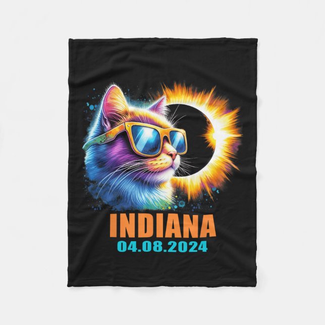 Manta Polar Eclipse solar total de Indiana 2024 (Anverso)