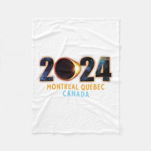 Manta Polar Eclipse solar total de Montreal Quebec Canadá 2024 (Anverso)