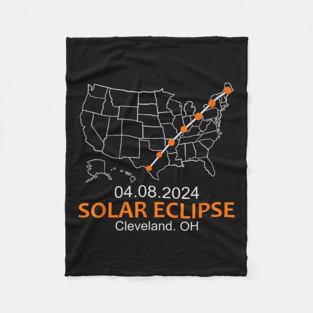 Manta Polar Eclipse solar total de Ohio 2024 (Anverso)