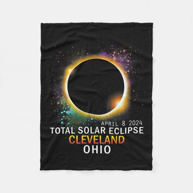 Manta Polar Eclipse solar total de Ohio 8 de abril de 2024 (Anverso)