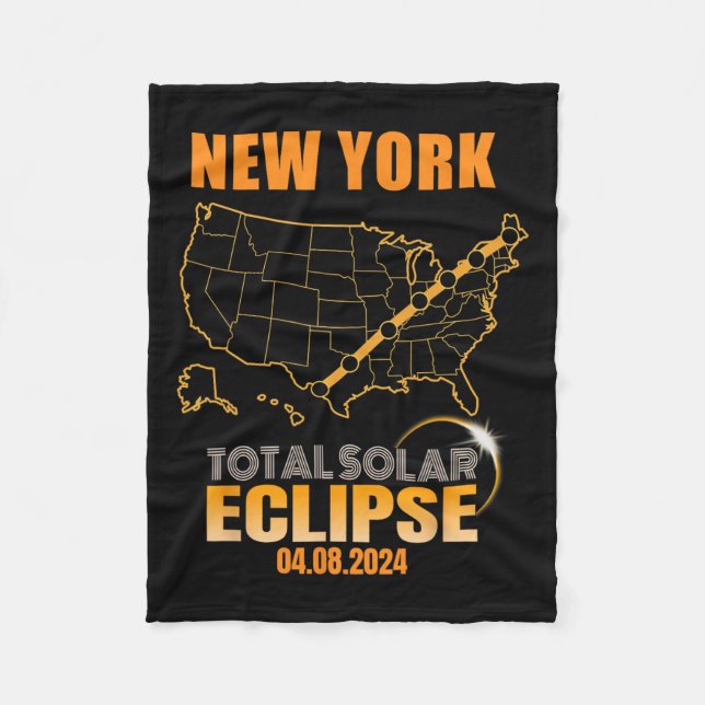 Manta Polar Eclipse solar total Nueva York (Anverso)