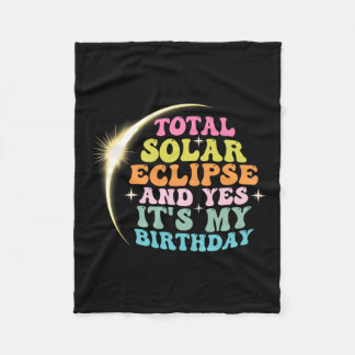 Manta Polar Eclipse solar total y sí es #39; es mi cumpleaños