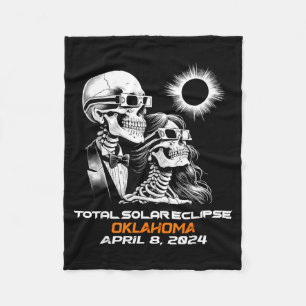 Manta Polar Eclipse Total de Sol Esqueleto Oklahoma Ok