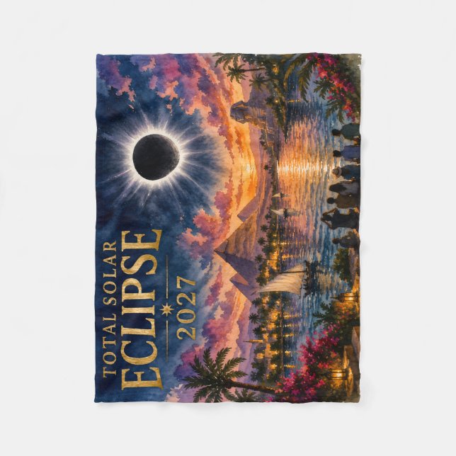 Manta Polar Eclipse Total Solar 2027 Egipto (Anverso)