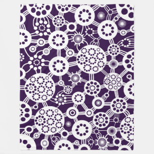 Manta Polar Ecosistema - blanco en Deep Purple 25003a