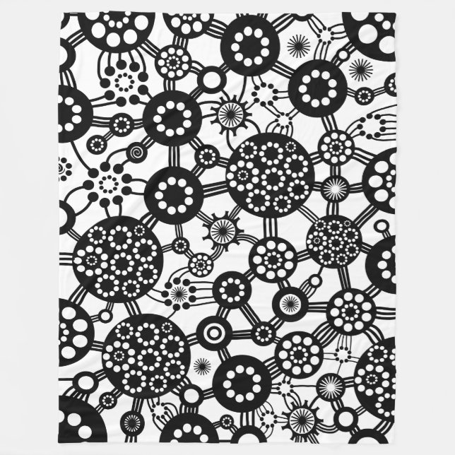 Manta Polar Ecosistema - Negro (Anverso)