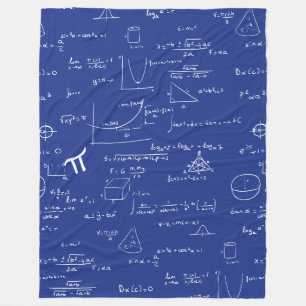 Manta Polar Ecuaciones de Matemáticas Azules Reales Fórmulas A