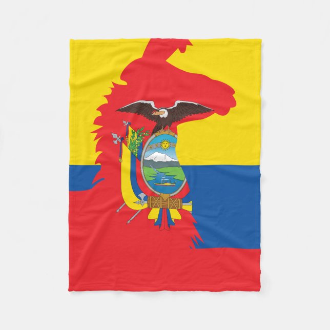 Manta Polar Ecuador Llama Alpaca Alpaca Ecuador (Anverso)