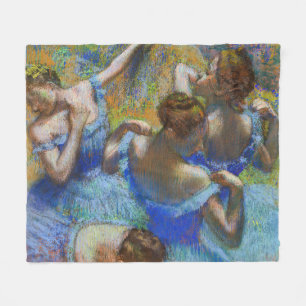 Manta Polar Edgar Degas - Bailarinas azules