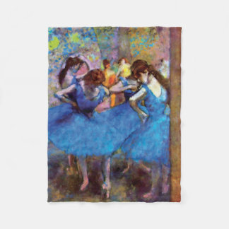 Manta Polar Edgar Degas - Bailarinas en azul - Amante del bail