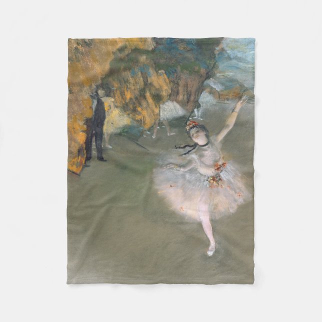 Manta Polar Edgar Degas | Estrella o bailarina en el escenario (Anverso)