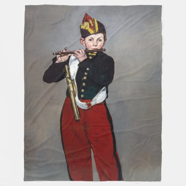 Manta Polar Edouard Manet - El Gaitero / Joven Flautista (Anverso)