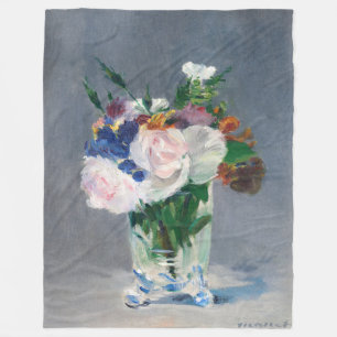 Manta Polar Edouard Manet - Flores en una bolsa de cristal