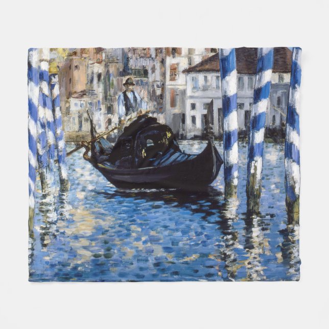 Manta Polar Edouard Manet - Gran Canal, Venecia (Frente (Horizontal))