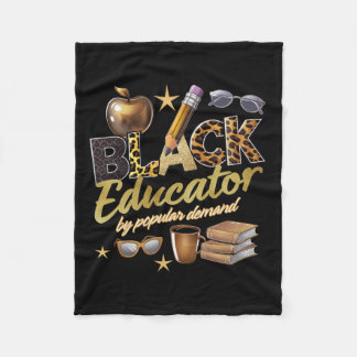 Manta Polar Educador negro por popular demanda historia negra