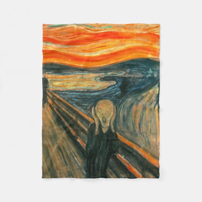 Manta Polar EDVARD MUNCH - el grito 1893 (Anverso)