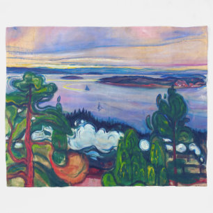 Manta Polar Edvard Munch - Humo de tren