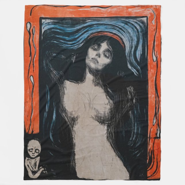 Manta Polar Edvard Munch - Madonna Litografía (Anverso)