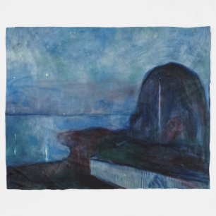 Manta Polar Edvard Munch - Noche Starry 1893
