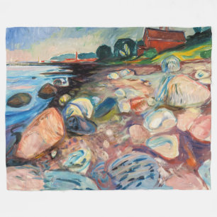 Manta Polar Edvard Munch - Shore with Red House