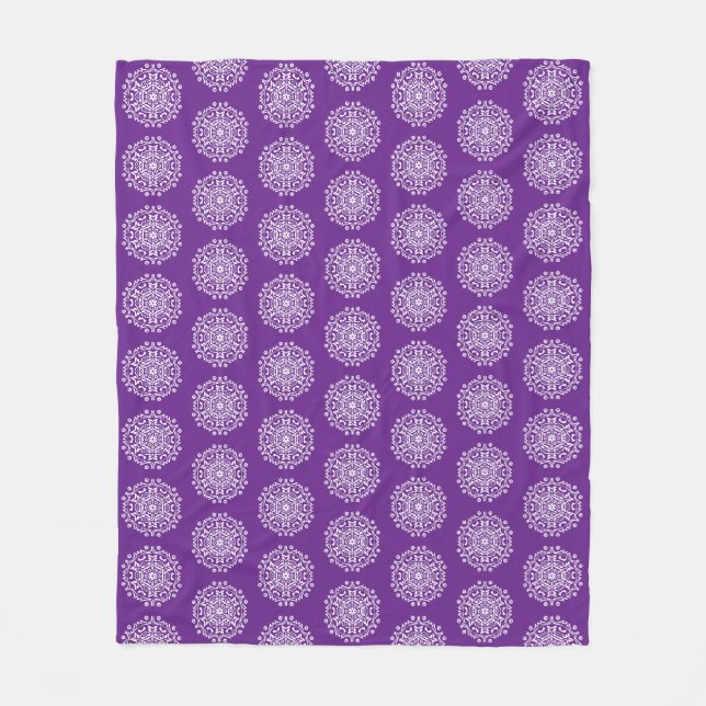 Manta Polar Eggplant Mandala (Anverso)