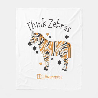 Manta Polar Ehlers Danlos Syndrome Cozy Zebra Blanket