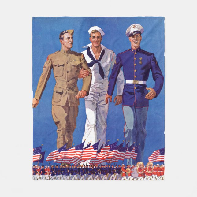 Manta Polar Ejército, marina de guerra y infantes de marina (Anverso)