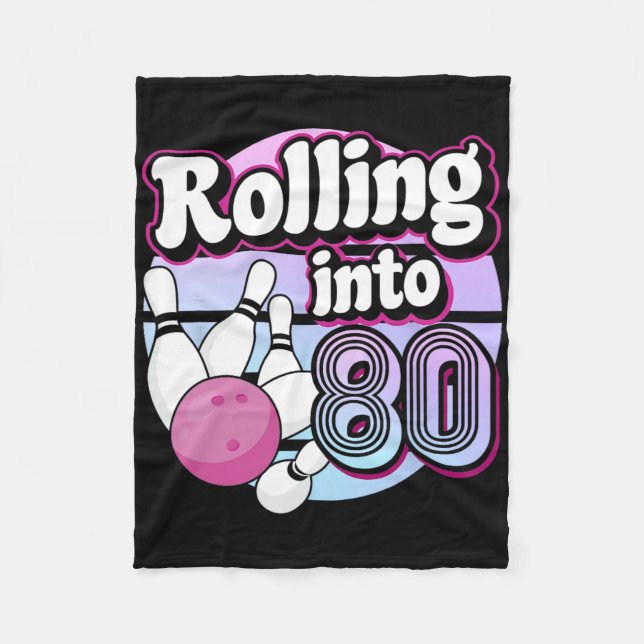 Manta Polar El 80 Bowling 80 cumpleaños (Anverso)