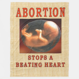 MANTA POLAR EL ABORTO DEJA DE GOLPEAR EL CORAZÓN