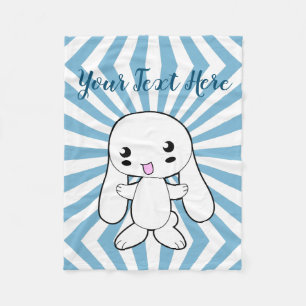 Manta Polar El abrazo del Personalizado de Kawaii Bunny