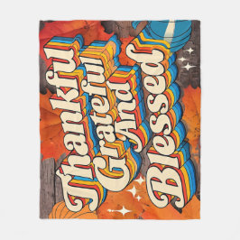 Manta Polar El Agradecido Día de Acción de Gracias con Estilo