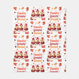 Manta Polar El Agradecido Día de Acción de Gracias con Estilo