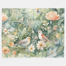 Manta Polar El amor canta Fleece Blanket